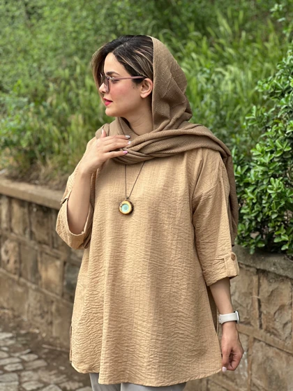 مانتو جلو بسته ناز