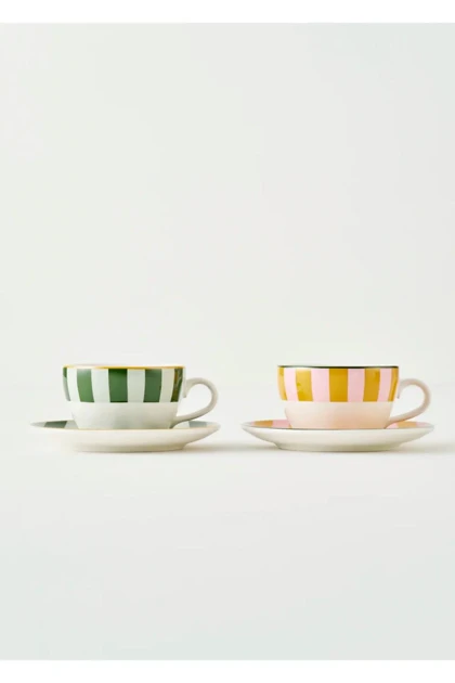 فنجان چای دو نفره Bella Maison مدل Line