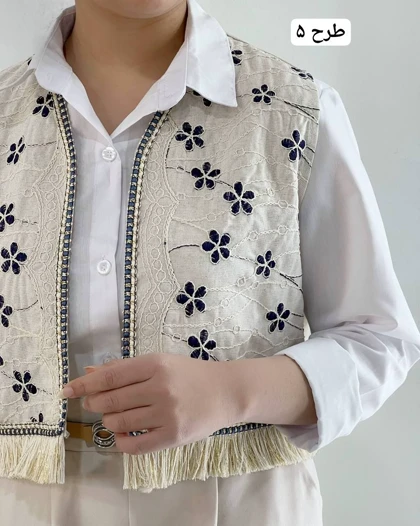 جلیقه کار شده کد 4744