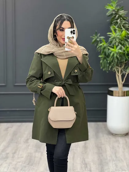 بارانی ژیله دکمه دار