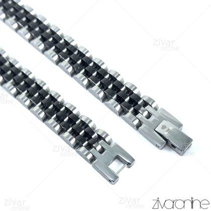 دستبند رولکس دورنگ 40039