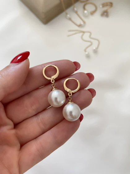 گوشواره آویز مرواریدی ژوپینگ