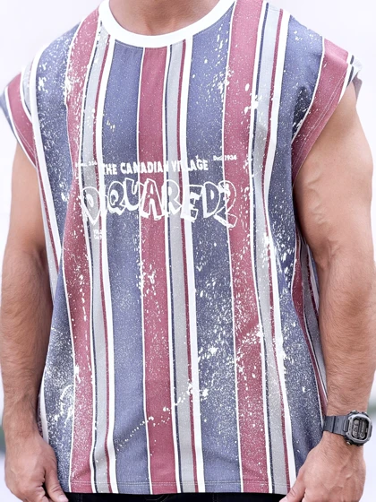 رکابی ورزشی وست Dsquared2 آبرنگی