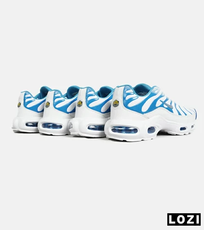 کفش کتانی مردانه و زنانه سفید آبی NIKE AirMax Plus TN Ultra