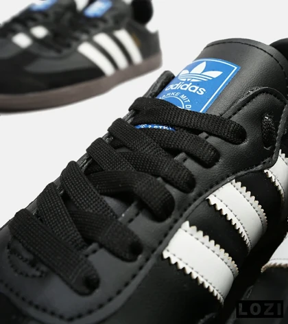 کفش کتانی مردانه و زنانه مشکی قهوه ای ADIDAS Samba مدل 4234