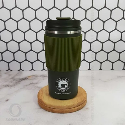 تراول ماگ دور سیلیکونی 500 میلی لیتر