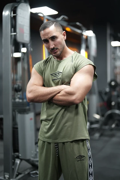 ست رکابی و شلوارک آمبرو UMBORO وست بدنسازی سبز