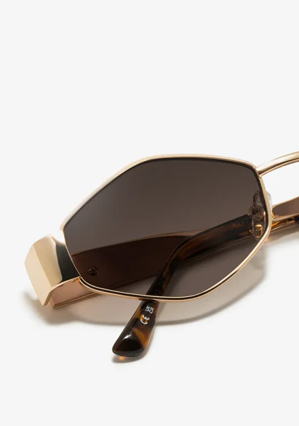 عینک آفتابی دی فرانکلین مدل D.franklin Cuprum Diamond Gold / Gradient Brown