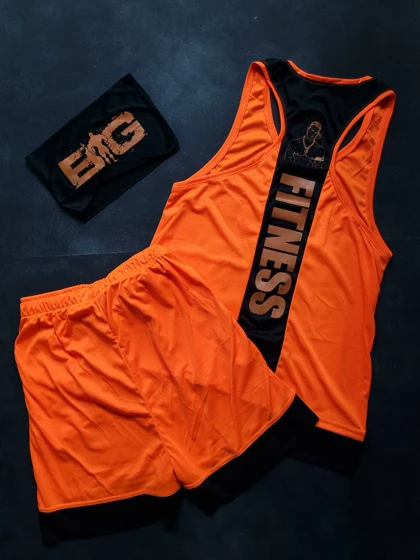 ست تاپ + شلوارک + اسکارف بیگ من