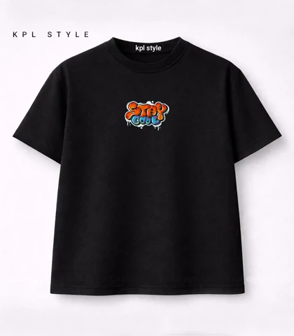 تیشرت باکسی یونیسکس طرح STAY COOL کد 1473