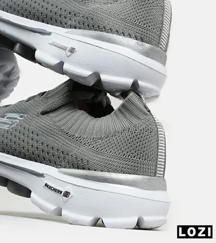 کفش کتانی مردانه و زنانه طوسی اسکیچرز SKECHERS مدل 2162