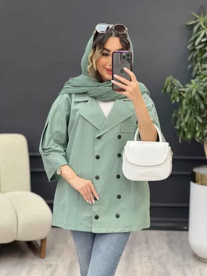 مانتو لینن ده دکمه