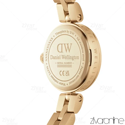 ساعت دنیل ولینگتون زنانه ELAN تمام طلایی ایندکس نگین‌دار 105500
