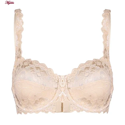 سوتین زنانه فانتزی فنردار کرم لین کد 4680-415