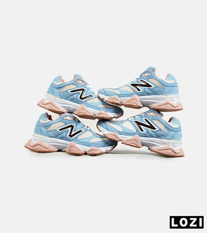 کفش کتانی مردانه و زنانه آبی کرم گلبهی NEW BALANCE 9060 مدل 7230