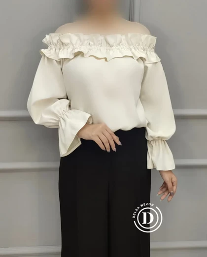 شومیز نیلای 3011