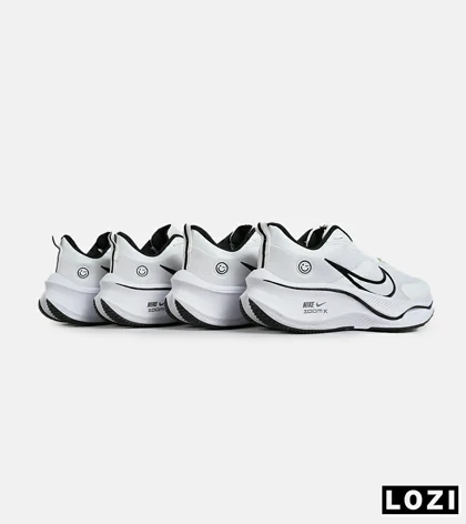 کفش کتانی مردانه و زنانه سفید مشکی NIKE zoom x smiley