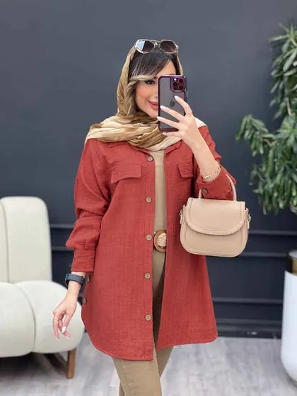 مانتو بغل سه دکمه آیلار
