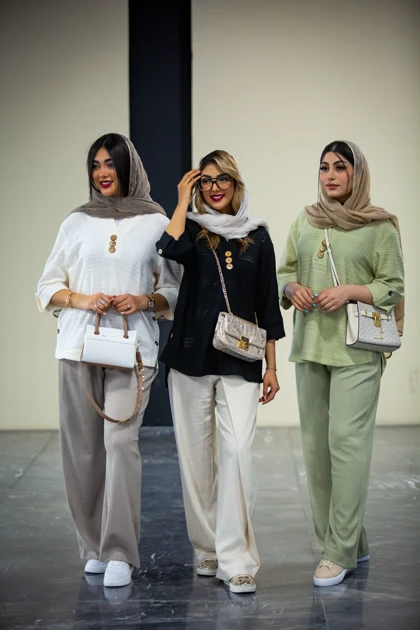 مانتو مراکشی 3 دکمه نما چوبی