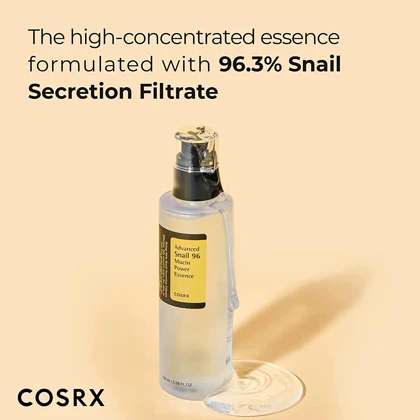 اسنس حلزون کوزارکس COSRX اصل مدل Advanced Snail آبرسان و ترمیم کننده 100ml