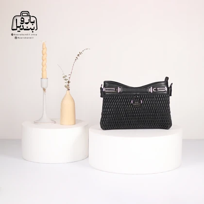 کیف زنانه دوشی دنیز جنوا Deniz Jenova کد 0073 طرح گندمی
