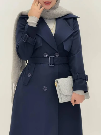 3589-بارانی آستردار پاییزان ( ایراددار )