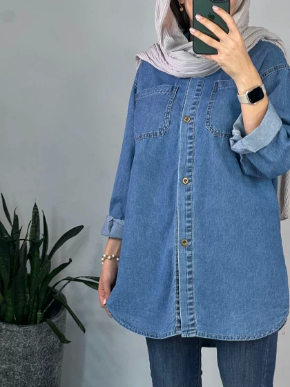 مانتو جین کاغذی نگار 2