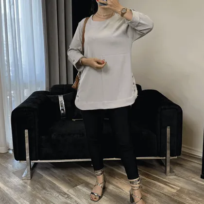 تونیک اسپرت زنانه جلو بسته چکوار