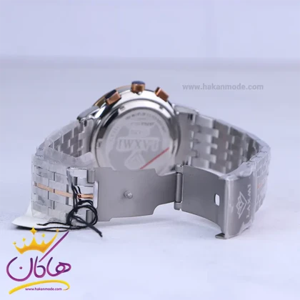 ساعت مچی لاکسمی مردانه فلزی نقره ای کرنوگراف G8547/2