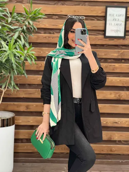 مانتو لینن پشت گت چهار جیب