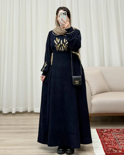 کفتان کبریتی گلدوزی مدل پاییزه