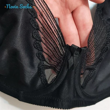 سوتین زنانه لین مدل پرسی فنردار طرح پروانه کد 4680-744