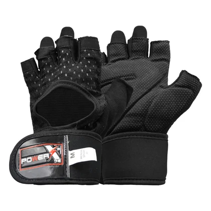 دستکش بدنسازی زنانه پاورایکس مدل 404K1371 مشکی