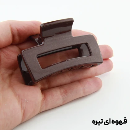 کلیپس دخترانه مدل مستطیل ساده دو رنگ کوچک