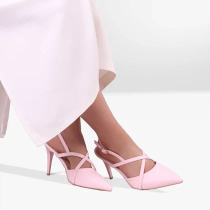 کفش پاشنه‌بلند زارا مدل ضربدری کد 3742