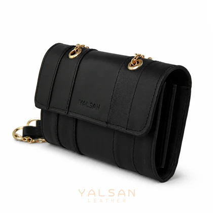کیف دوشی زنانه چرم یلسان مدل تیکا کد 213-GN