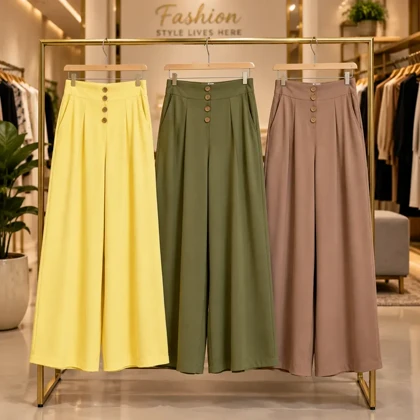 شلوار دامنی کتان هانا