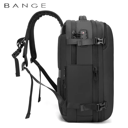کوله پشتی مسافرتی لپ تاپ ضد آب بنج مدل Bange BG-1909-8 مناسب برای لپ تاپ 17 اینچی به همراه پمپ وکیوم
