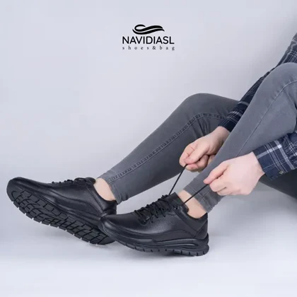 کفش مردانه چرم اسپرت طبی کد 6017025