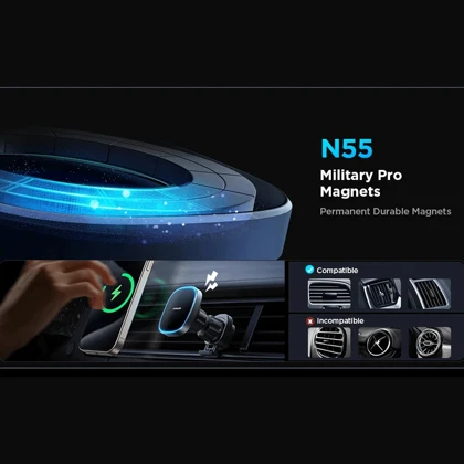 هولدر موبایل خودرو با شارژر بی‌سیم وایرلس جویروم JR-ZS388