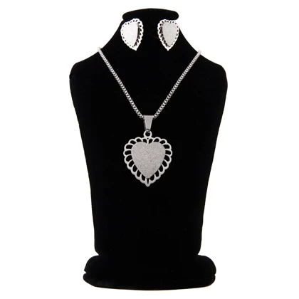 نیم ست زنانه مدل قلبی