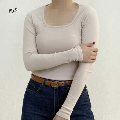 بلوز زنانه یقه خشتی کبریتی | آی بولک