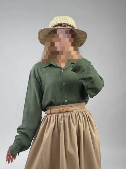 شومیز مانتویی مدل رومینا کد 50252