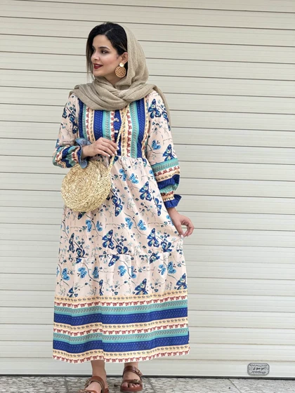 مانتو پیراهنی دکمه دار غزال