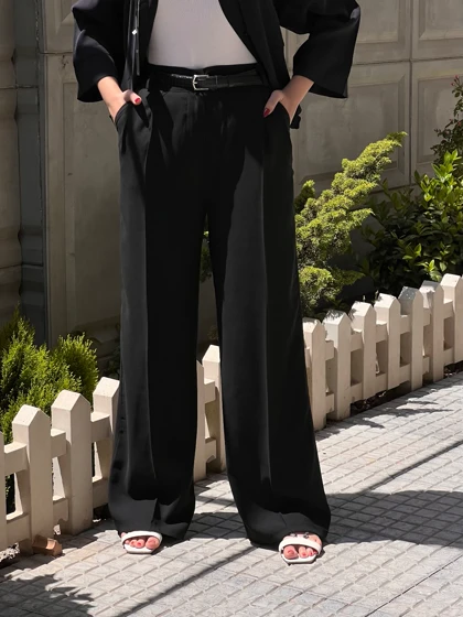 شلوار بگ پارچه ای کوپرا