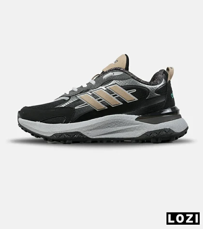 کفش کتانی مردانه و زنانه مشکی طوسی Adidas More Than Speed مدل 7554