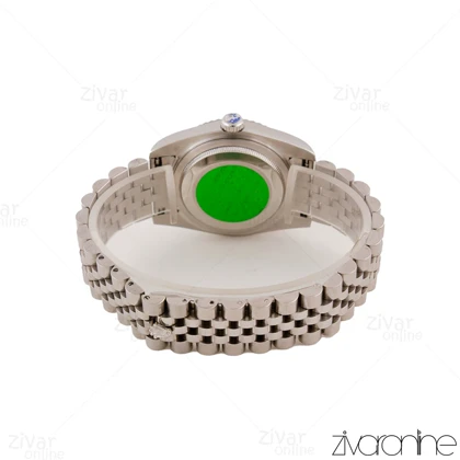 ساعت رولکس دیت جاست مردانه سیلور مشکی ایندکس خطی 105579