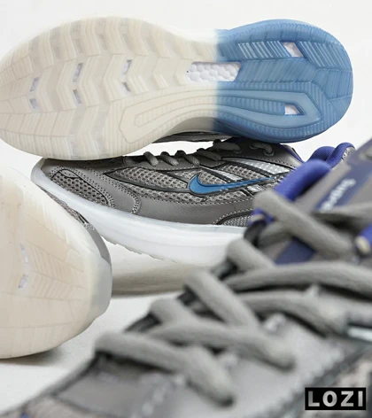 کفش کتانی مردانه طوسی آبی Nike VaporMax