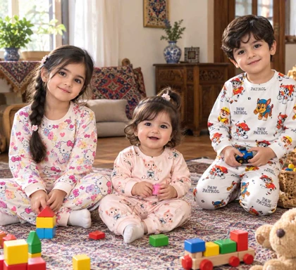 ست بلوز شلوار راحتی بچگانه