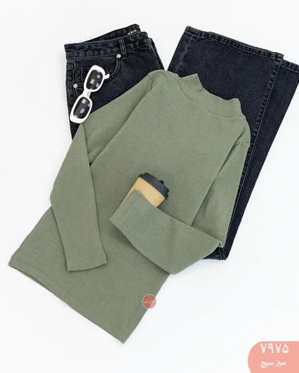 بلوز آستین بلندیقه پنج سانت 7975